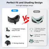 Deluxe 5 In 1 Silicone Accessories For Meta Quest 3, Vr Protective Case Set, Controller Grip Cover, Vr Shell Cover, Face Cover, Gifts For Christmas & Halloween (Phantom)