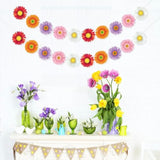 Spring Flowers Banner Easter Spring Party Decorations Paper Flowers For Baby Shower Classroom Nursery Room Photo Backdrop Wedding Shower Birthday Party Decorations