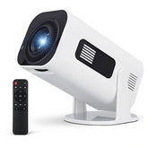 Mini Projector With Wifi And Bluetooth: Support 4K 1080P Portable Movie Projector Built-In Apps & Speaker - Auto Keystone Correction - 270° Rotatable Video Projector For Bedroom Home Theater