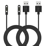 2-Pack Charger Compatible with Letsfit IW1 EW1/FITNIV IW1/LIVIKEY EW1 Smart Watch, 3.3FT Replacement Charing Cable for LIVIKEY Smart Watch Charger