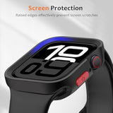 Rugged Case Compatible With Apple Watch Case 42Mm Series 11/10, Soft Flexible Tpu Shockproof Protective Bumper Cover For Iwatch 42Mm, Black