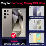 For Galaxy S24 Ultra Case,Compatible With Magsafe,Magnetic Glitter Case Built-In 9H Tempered Glass Screen Protector,Shockproof Protective Case For Samsung Galaxy S24 Ultra,All Purple