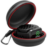 Travel Case For Apple Watch Charger, Portable Carrying Eva Charging Dock Holder For 38Mm 40Mm 41Mm Iwatch Series 11/Se3/10/9/8/Se2/7/Se/6/5/4/3/2/1, With Night Stand Mode, Black