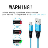 Micro Usb Cable Fast Charge,Nylon Braided Android Usb Cable 6Ft 5-Pack Phone Charging Cord Compatible With Samsung Galaxy S6 S7 Edge J3 J7,Lg,Htc,Motorola,Sony,Xbox One,Ps4