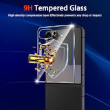 3 Pack Glass Front Screen Protector For Samsung Galaxy Z Flip 7,9H Tempered Glass,Fingerprint Unlock,Anti-Scratch,Bubble Free,Case Friendly