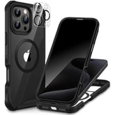 Magnetic iPhone 16 Pro Max Case with Privacy Screen, Camera Protection Black