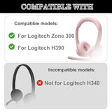Earpads Replacement For Logitech Zone300 Ear Pads Covers Headphones, Ear Pads Cushions With Soft Protein Leather,Noise Isolation Foam(Pink)
