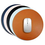 New Pu Rem Ram Mouse Pad Gaming Anime Anti-Slip Waterproof Double-Sided Mouse Mat (Black, Round)