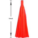Rose Red Pink Orange Tassel Garland Banner Paper Tassels Pack of 15