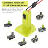 Power Wheels Adapter For Ryobi 18V Battery Adapter Power Wheels Battery Converter Kit With Fuse & Switch And Wire Harness Connector 12Awg Wire For Diy Rc Car Toys And Ride On Truck
