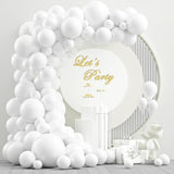 White Balloons,102Pcs 18In 12In 10In 5In White Latex Balloons Arch Garland For Wedding,Bride Engagement, Festival Picnic, Birthday,White Theme Anniversary Christmas Decoration