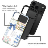 Case for iPhone 17 Pro Max - Slim Fit Anti-Scratch Phone Case for Girl Women - Christian Blue Bow God Religious (Frosted)
