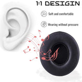 Replacement Ear Cushions, Compatible With Beats By Dre Solo3/Solo2 Earphones, New Soft Protein Leather Combined With High-Density Memory Foam Foam, 'S Replacement Ear Cushions 1 Pair (Black)