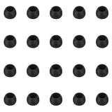 Silicone Small Replacement Earbud Tips Eartips For In-Ear Headphones Rubber Tips Earbuds Cap 10 Pairs (Black)