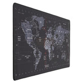 World Map Extra Large Extended Anti Slip Rubber Gaming Mouse Pad & Keyboard Desk Mat For Computer Aptop (900Mm X 400Mm X 2Mm) L Zmp253 Black (World Map, 90 X 40 Cm)