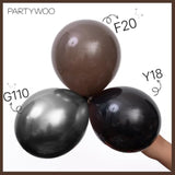 Dark Brown Balloon Arch Kit: Neutral Coffee Garland, Fall Party Decor