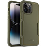 Neon Case Compatible With Iphone 14 Pro Max, Dual Layer Rugged Slim Shockproof Drop Protection, Military Green