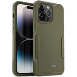 Neon Case Compatible With Iphone 14 Pro Max, Dual Layer Rugged Slim Shockproof Drop Protection, Military Green