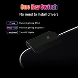 Rgb Large Gaming Mouse Pad, Extended Mouse Pad With 14 Lighting Modes, Superior Micro-Weave Cloth, Non-Slip Base, 800 X 300Mm / 31.5 × 11.8 In (Milk Tea)