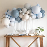 Dusty Blue Balloon Garland Kit Blue & Beige Balloons for Baby Showers, Weddings and Parties