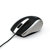 Verbatim Wired USB Computer Mouse - Corded USB Mouse for Laptops and PCs - Right or Left Hand Use, Silver 99741 1.4" x 2.4" x 3.9"
