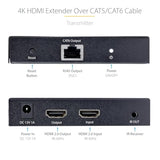 4K Hdmi Extender Over Cat5/Cat6 Cable, 4K 60Hz Hdr Video Extender Up To 230Ft