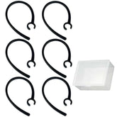 6Pcs Ear Hook For Plantronics M155 M165 M1100 M100 M55 M28 M25 Voyager Edge Replacement Loop Clip, Black Earloop