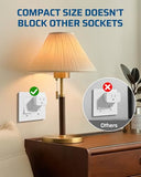 Wireless Outlet, Programmable And Expandable Electrical Outlet Switch, Wireless Remote Light Switch, 100Ft Range, 1 Remote And 3 Outlets