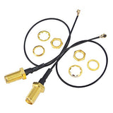 U.Fl Mini Pci To Rp Sma Pigtail Antenna Wifi Router Cable Antenna Ngff Interface For Wifi Router Gateway Wireless Pcie Network Card Pack Of 2