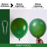 Dark Green Balloons 152pcs Emerald Hunter Forest Green Color