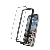 Uag Compatible With Iphone 15 Screen Protector Glass Shield Plus 6.1" Premium Double 9H Tempered Glass Ultra-Clear Hd Anti-Fingerprint Anti-Glare Clear/Black