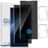 2+2 Pack Galaxy Note 20 Ultra Privacy Screen Protector And Camera Lens Protector,9H Hardness Tempered Glass, 3D Full Coverage, Fingerprint Unlock, Easy To Install For Galaxy Note 20 Ultra 6.9 Inch