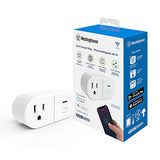 94007 Sure Series Wi-Fi Single Plug Smart Outlets, White