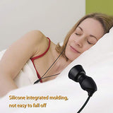 2Packs Sleep Earphone Gift Earphone Bag,Noise Isolating In-Ear Sleep Earbuds,Unique Soft Silicone Perfect For Insomnia Side Sleeper, Yoga,Medi 3.5Mm Jack.White&Black
