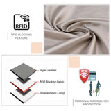 Premium PU Leather Wallet Case for iPhone 15 with 3 Card Holder and Magnetic Clip