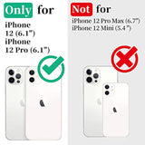 Compatible With Iphone 12/12 Pro Waterproof Case - Full Body Rugged Dustproof Shockproof Case With Built-In Screen Protector For Iphone 12/12 Pro 6.1'' (Black)