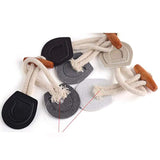 Cchude 6 Sets Sew-On Toggle Closure With Wooden Horn Button For Coat J