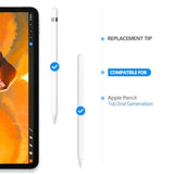 Apple Pencil Replacement Tips 4-Pack Compatible with All Generations White