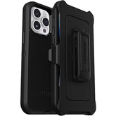 OtterBox iPhone 14 Pro Max (ONLY) Defender Series Case - BLACK , Rugged & Durable, with Port Protection, Includes Holster Clip Kickstand