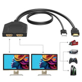 4K 60Hz Hdmi Splitter 1 In 2 Out Hdmi Cable Male To Dual Female Hdmi 2.0 With