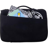 Case-It Neoprene Padded Laptop Sleeve | Holds Up To 13 Inch Laptop/Tablet | Easy Handle To Carry | External Zipper Pocket | Laptop Protector | Lap-514-Neo Black
