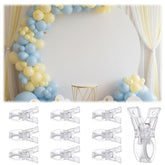 10 Pack Balloon Arch Clips Clear Spring Clamps Balloon Clips For Balloons Arch Heavy Duty Transparent Backdrop Clip For Birthday Decoration Backdrop For Wedding Photography Studio 2.6"