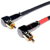 Cess-167-1F Rca Right Angle To Straight Type Male To Male Preamp Jumpers Patch