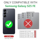 For Samsung Galaxy S25 Fe Case, Pu Leather Wallet Case With Rfid Blocking Card Holder Magnetic Flip Fold Shockproof Durable Protective Phone Case For Galaxy S25 Fe (Purple)