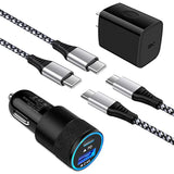 Type C Charger, Super Fast Charger Type C For Samsung Galaxy S22 Ultra,A13 5G,A53,A03S,S21 Fe,S20,A33/A73/A52/Z Flip 3/Z Fold 3,Ipad,Pixel 6, Fast Charging Block Usb C Car Charger + Usb C To C Cable