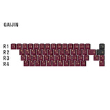 DROP Redsuns GMK Red Samurai Custom Mechanical Keyboard Gaijin Alphas Keycap S