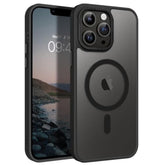 MagSafe Translucent Matte Slim Shockproof Case for iPhone 13 Pro Max Black