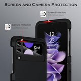 Heavy Duty Samsung Galaxy Z Flip 3 Case with Hinge Protection, Full Body Shockproof Anti Scratch Cover