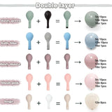 Pastel Balloon Arch Kit: Double Stuffed Baby Shower Garland