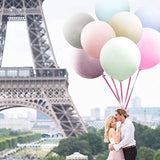 15Pcs 36 Inch Large Round Latex Balloons, Jumbo Thick Latex Macaron As